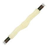 Henri de Rivel Contoured Leather Sherpa Fleece Girth - Breeches.com - Flyclothing LLC