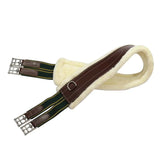 Henri de Rivel Contoured Leather Sherpa Fleece Girth - Breeches.com - Flyclothing LLC