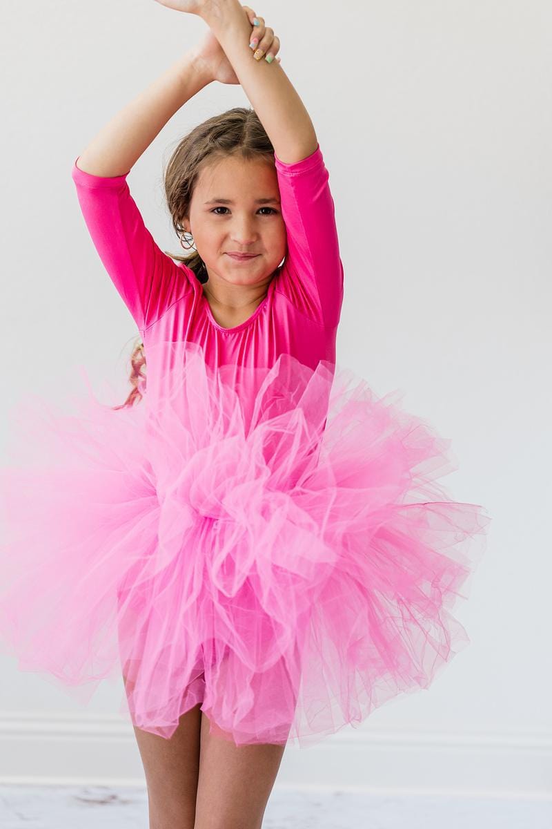 Hot Pink 3/4 Tutu Leotard - Mila & Rose ®