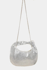 Fame Rhinestone Studded Handbag - Trendsi
