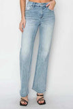 RISEN Full Size High Rise Straight Jeans Plus Size - Trendsi - Flyclothing LLC