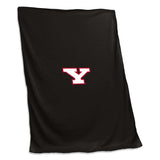 Youngstown State Black Sweatshirt Blanket (Screened) - Logo Brands - Flyclothing LLC