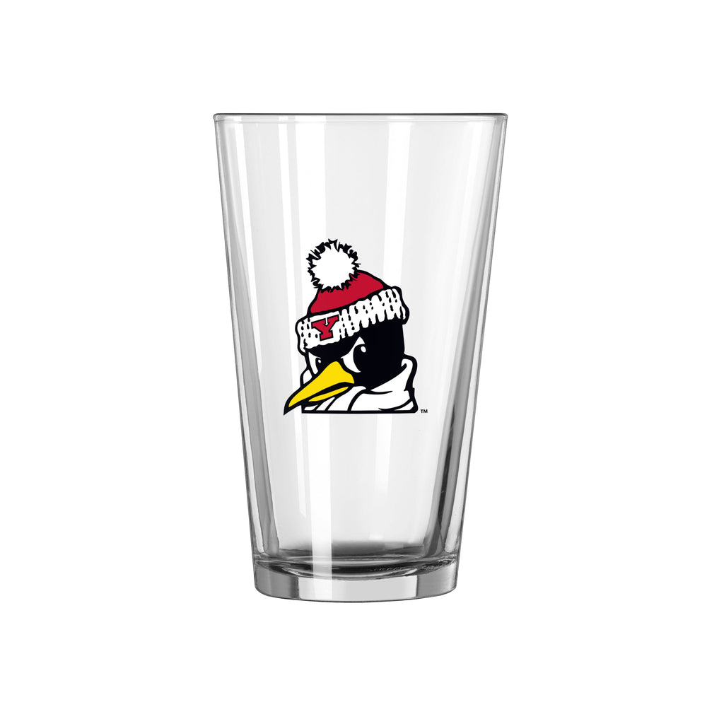 Youngstown State 16oz Stripe Pint Glass