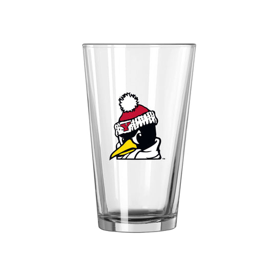 Youngstown State 16oz Stripe Pint Glass - Logo Brands - Flyclothing LLC