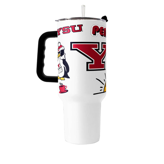 Youngstown State 40oz Native Powder Coat Tumbler - Logo Brands - Flyclothing LLC
