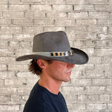 Rockmount Ranch Wear Suede Canyon Western Hat in Gray - Rockmount Clothing - Flyclothing LLC