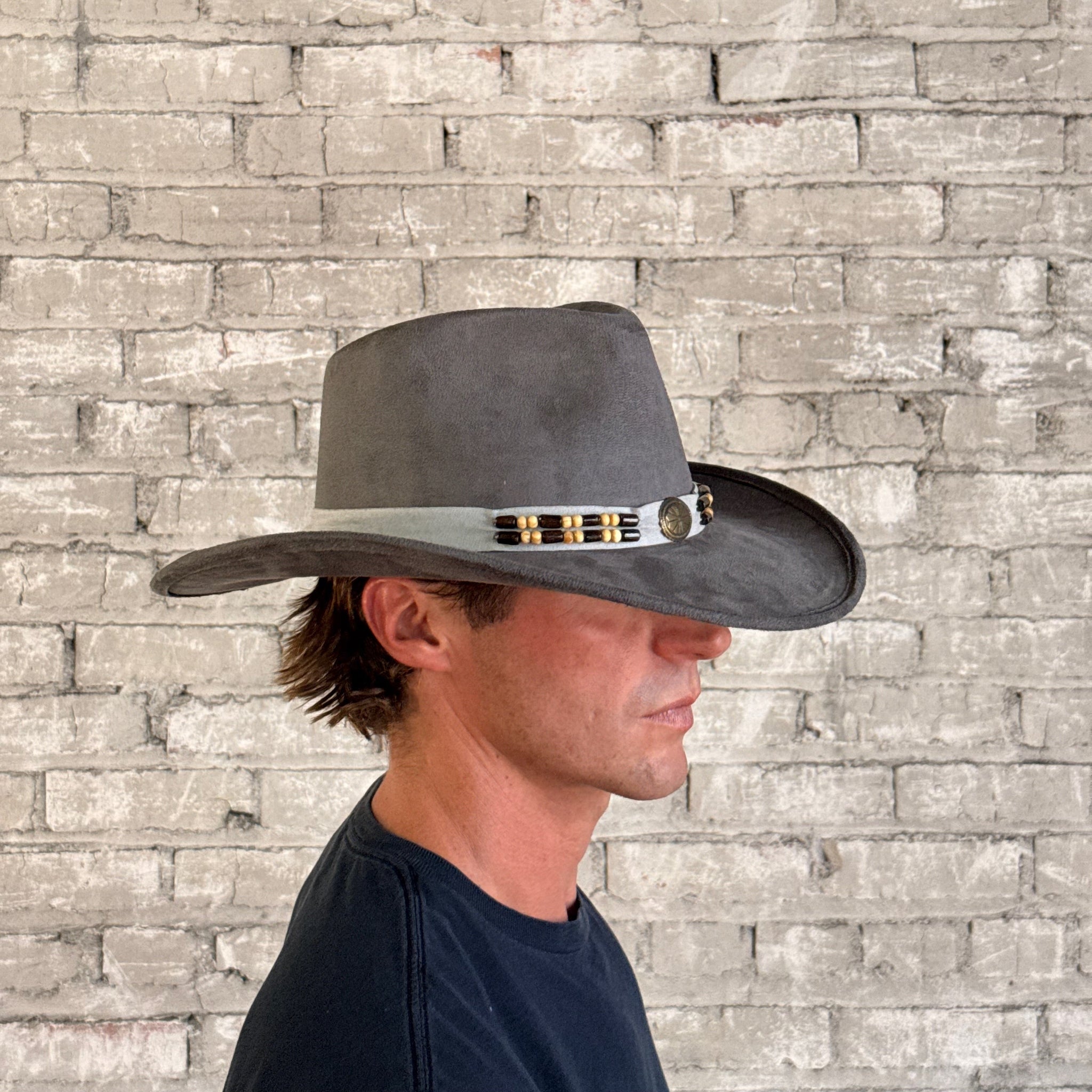 Rockmount Ranch Wear Suede Canyon Western Hat in Gray - Rockmount Clothing - Flyclothing LLC