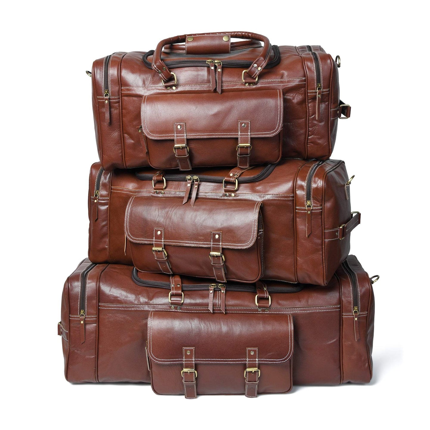 Upgraded Traveler Weekender Duffle - Classy Leather Bags - Flyclothing LLC