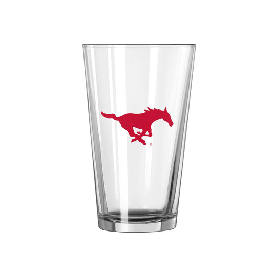 Southern Methodist 16oz Stripe Pint Glass - Logo Brands - Flyclothing LLC