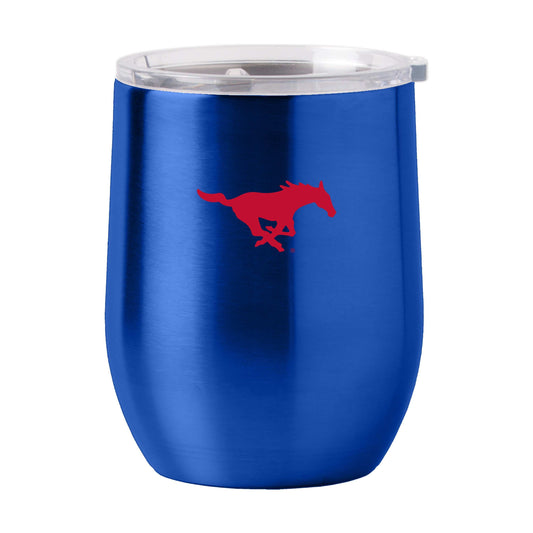 SMU 16oz Gameday Stainless Curved Beverage - Logo Brands - Flyclothing LLC