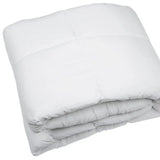 White Twin Microfiber Thread Count Down Alternative Duvet Insert - Homeroots - Flyclothing LLC