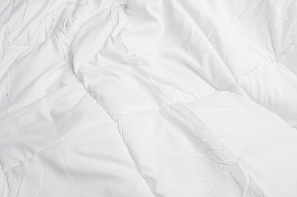 White Twin Microfiber Thread Count Down Alternative Duvet Insert - Homeroots - Flyclothing LLC