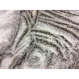 Gray Faux Fur Ombre Plush Throw - Homeroots - Flyclothing LLC
