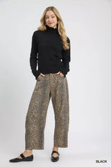 Umgee Ruffle Mock Neck Puff Sleeve Sweater - Trendsi - Flyclothing LLC