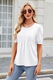 Round Neck Short Sleeve T-Shirt - Trendsi