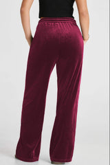 Drawstring Waist Wide Leg Active Pants - Trendsi - Flyclothing LLC