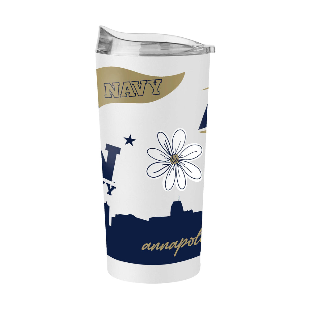 Naval Academy 20oz Native Powder Coat Tumbler - Logo Brands - Flyclothing LLC