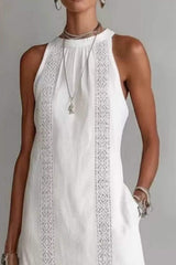 Sleeveless Side Slit Dress with Pockets - Trendsi - Flyclothing LLC
