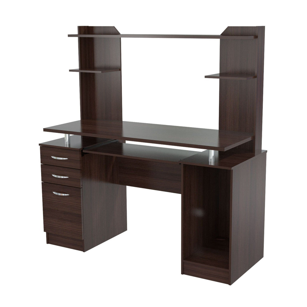 51" Espresso Computer Desk With Two Drawers - Homeroots - Flyclothing LLC