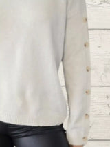 Full Size Turtleneck Long Sleeve Sweater Plus Size - Trendsi - Flyclothing LLC