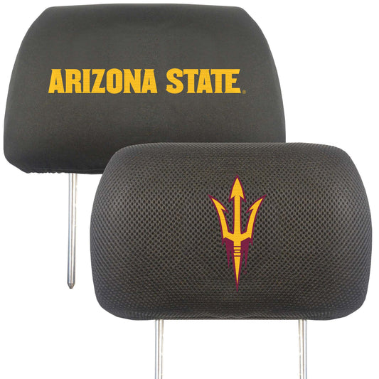 Arizona State Sun Devils Embroidered Head Rest Cover Set - 2 Pieces - Arizona State