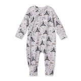 Airplane Zipper Romper - Bamboo Baby Footie Outfit - Tesa Babe - Flyclothing LLC