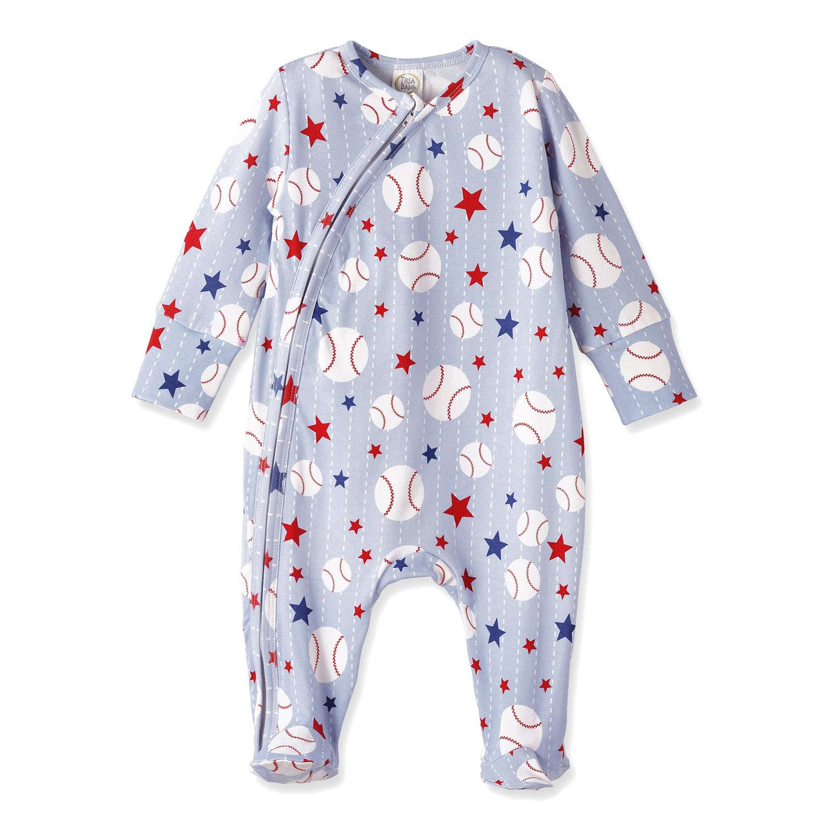 Grand Slam Baseball Bamboo Zipper Romper for Baby - Tesa Babe - Flyclothing LLC
