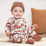 Cowboy Baby Zipper Romper - Bamboo Western Spirit Outfit - Tesa Babe - Flyclothing LLC