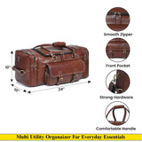 Upgraded Traveler Weekender Duffle - Classy Leather Bags - Flyclothing LLC