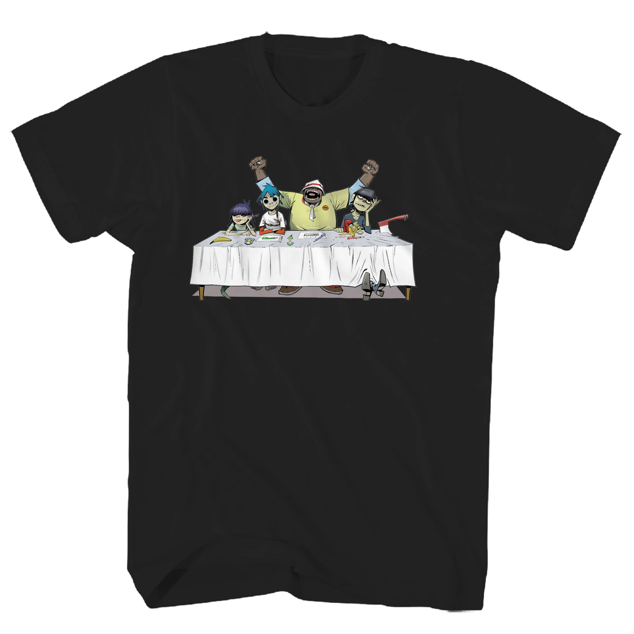GORILLAZ DINNER TABLE BLACK TEE