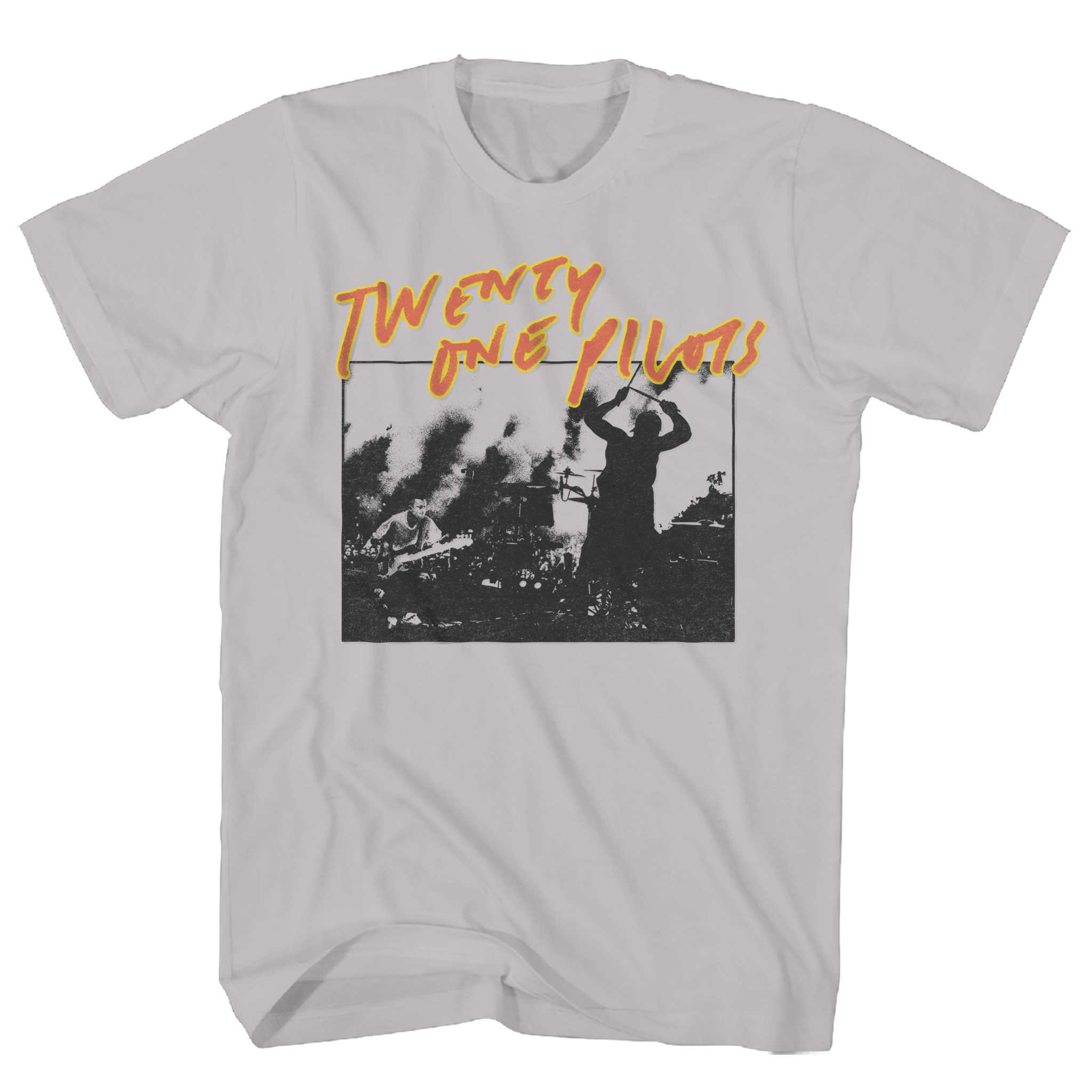 TWENTY ONE PILOTS LIVE SCRIBBLE GREY TEE