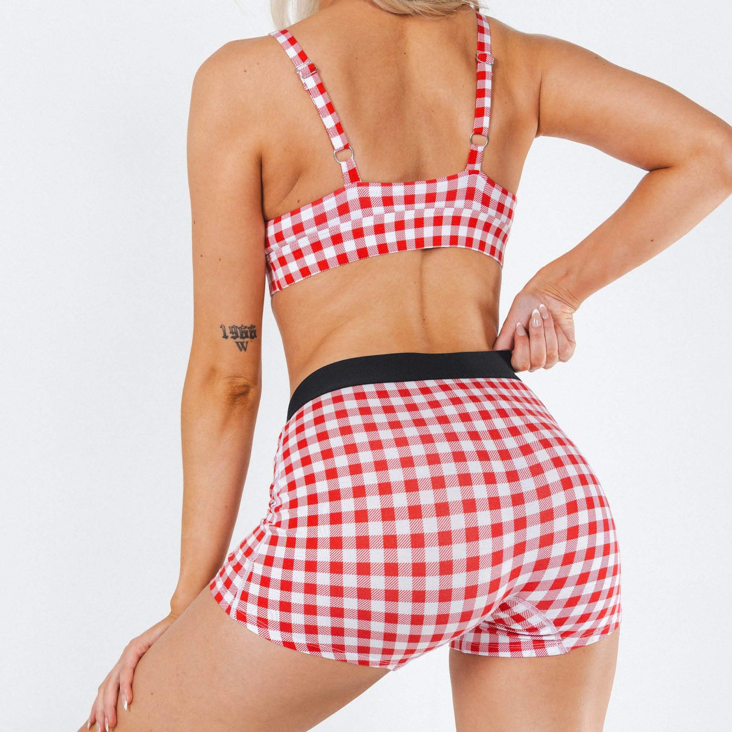 The Hot Diggity | Red Gingham Women’s Boxers - Shinesty - Flyclothing LLC
