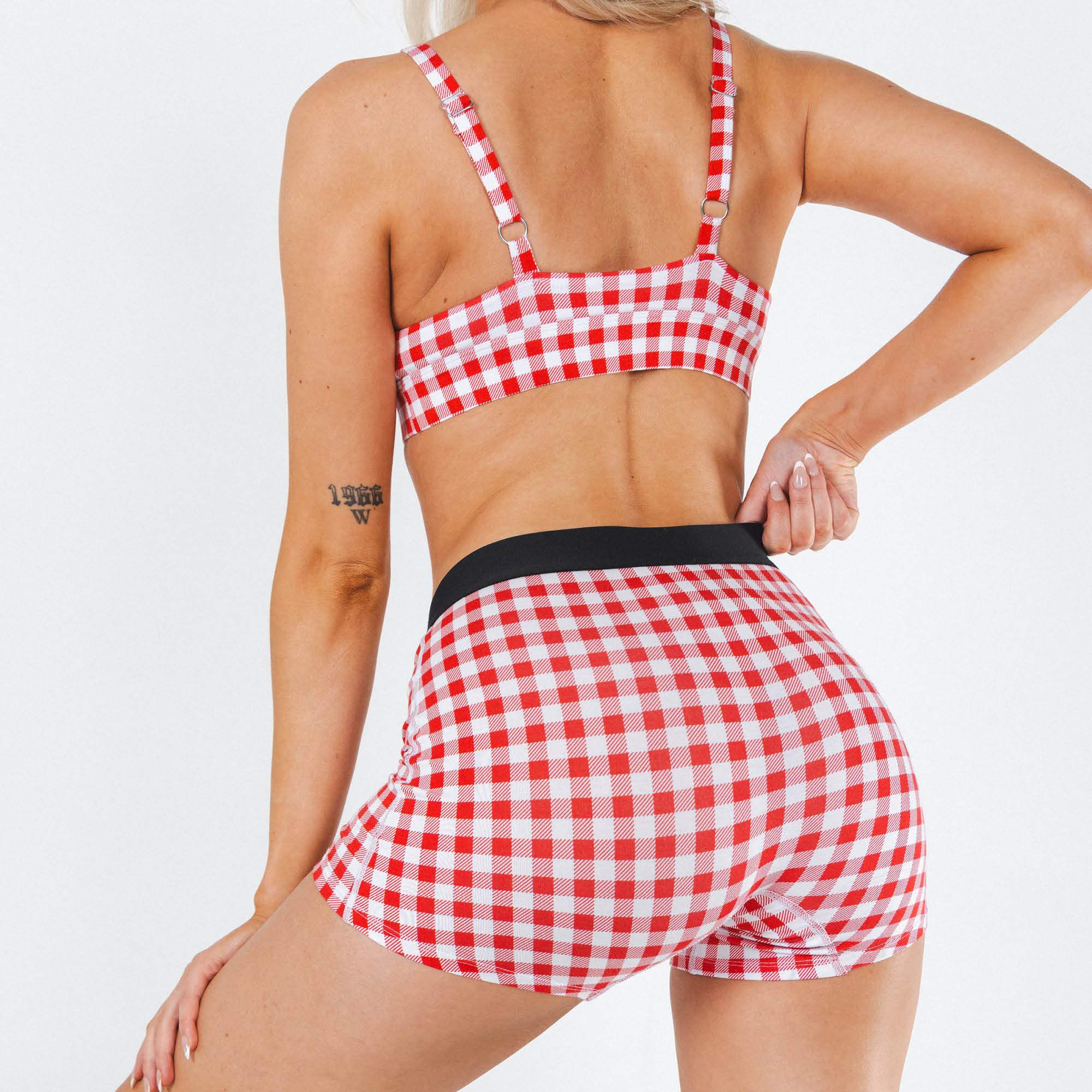 The Hot Diggity | Red Gingham Women’s Boxers - Shinesty - Flyclothing LLC