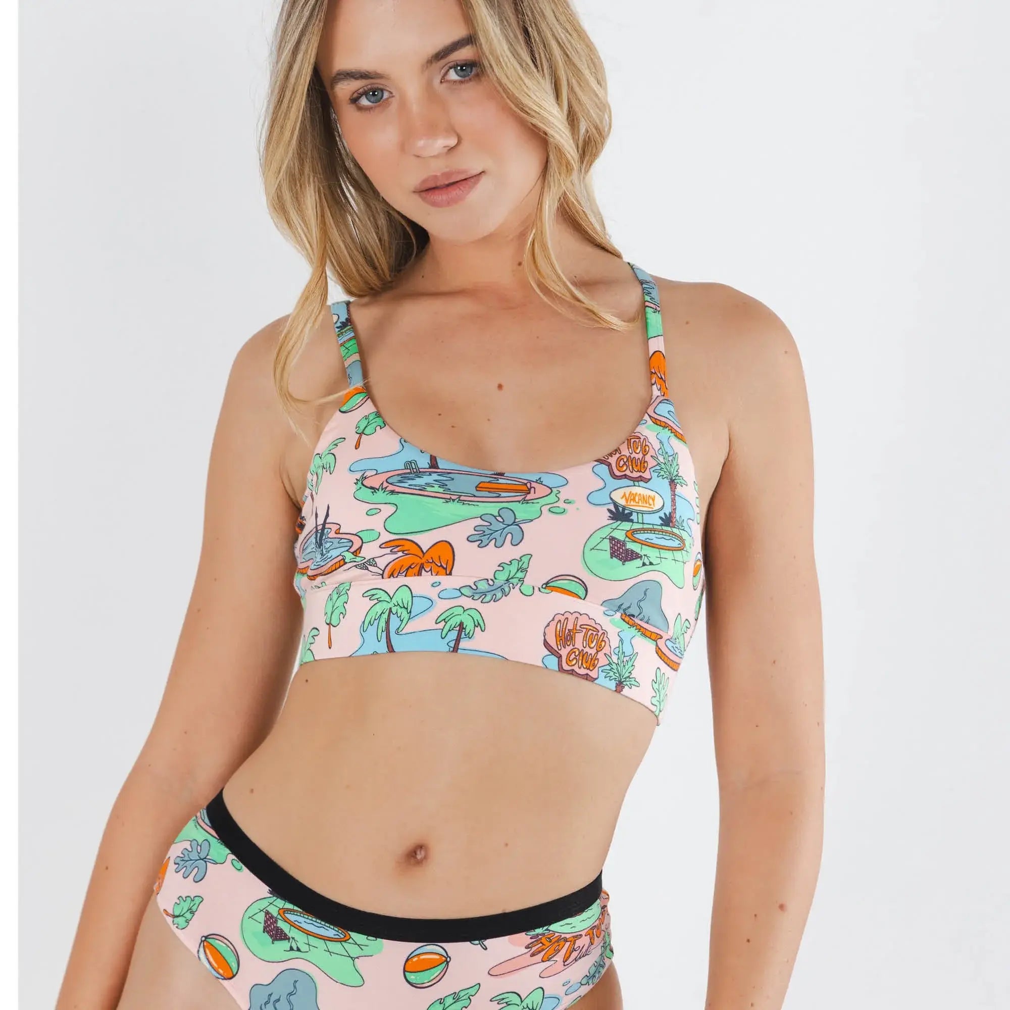 The Motel Hotel | Palm Springs Tropical Boob Hammock™ Scoop Bralette - Shinesty - Flyclothing LLC