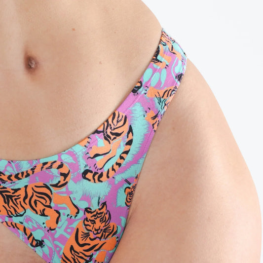 The Go Get 'Em | Abstract Tigers MicroModal Thong - Shinesty - Flyclothing LLC