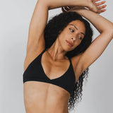 The Threat Level Midnight | Black Boob Hammock™ Triangle Bralette - Shinesty - Flyclothing LLC