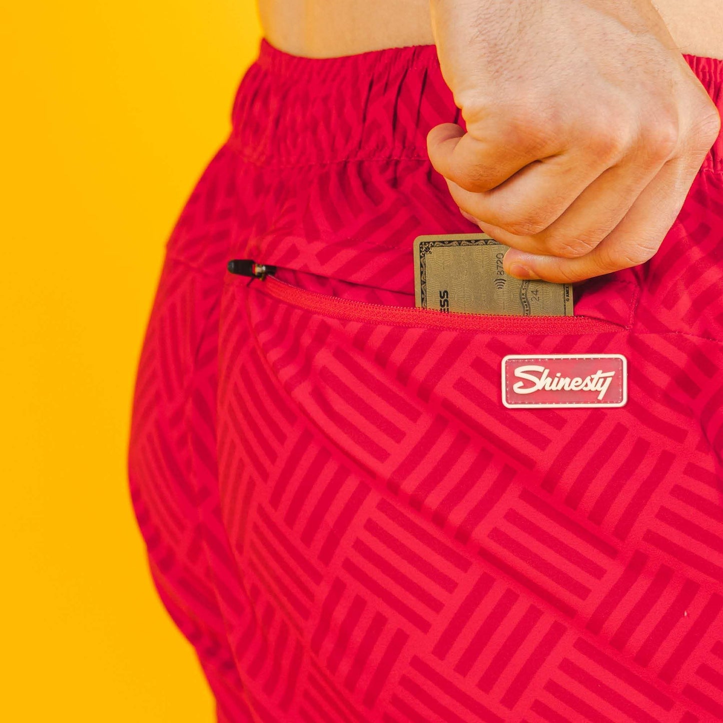 The Hot Dogs Or Legs | Wienerschnitzel x Shinesty Ball Hammock® Pouch 8" Swim Trunks - Shinesty - Flyclothing LLC