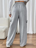 Drawstring Wide Leg Pants with Pockets - Trendsi