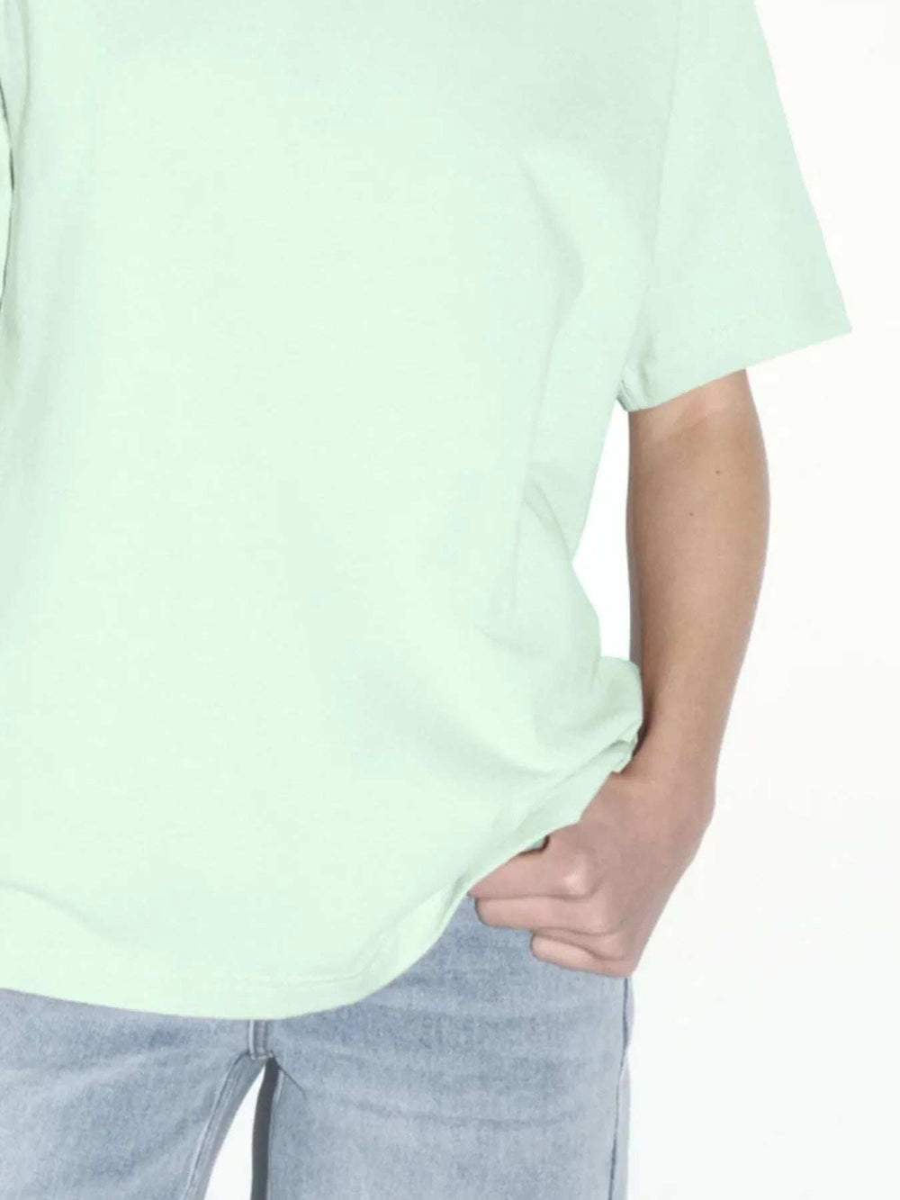 Plus Size Oversized Round Neck Short Sleeve T-Shirt - Trendsi - Flyclothing LLC