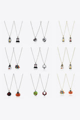 Two-Piece Halloween Theme Necklace Set - Trendsi - Flyclothing LLC