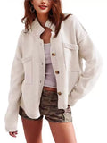 Casual Knit Button-Down Cardigan - Trendsi - Flyclothing LLC