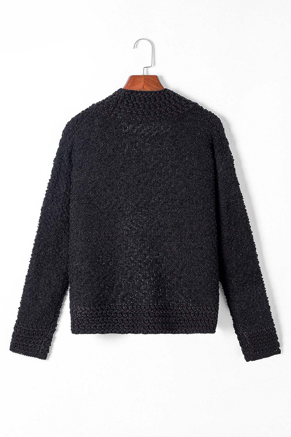 Solid Color Open Front Cardigan - Trendsi - Flyclothing LLC