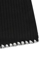 Contrast Trim Texture Long Sleeve Sweater Dress - Trendsi - Flyclothing LLC
