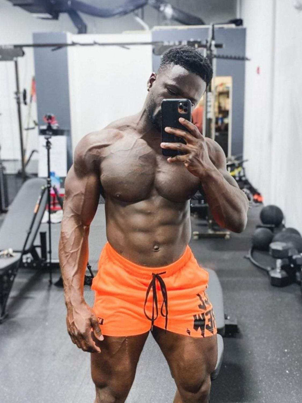 Men's Plus Size Drawstring Active Shorts - Trendsi - Flyclothing LLC