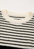 Striped Round Neck Sweater Vest - Trendsi - Flyclothing LLC
