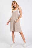 Mittoshop Scoop Neck Spaghetti Strap Overalls with Pockets - Trendsi