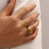 18K Gold-Plated Zircon Ring - Trendsi - Flyclothing LLC
