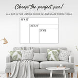 Highland Cattle Monochrome Canvas Wall Art