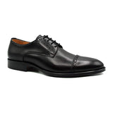 25-530-BLK GIOVANNI Italian Calfskin Lace Up, Black Size 10 - Zelli Italia - Flyclothing LLC