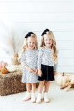 Scattered Dot L/S Ruffle Tee - Mila & Rose ® - Flyclothing LLC